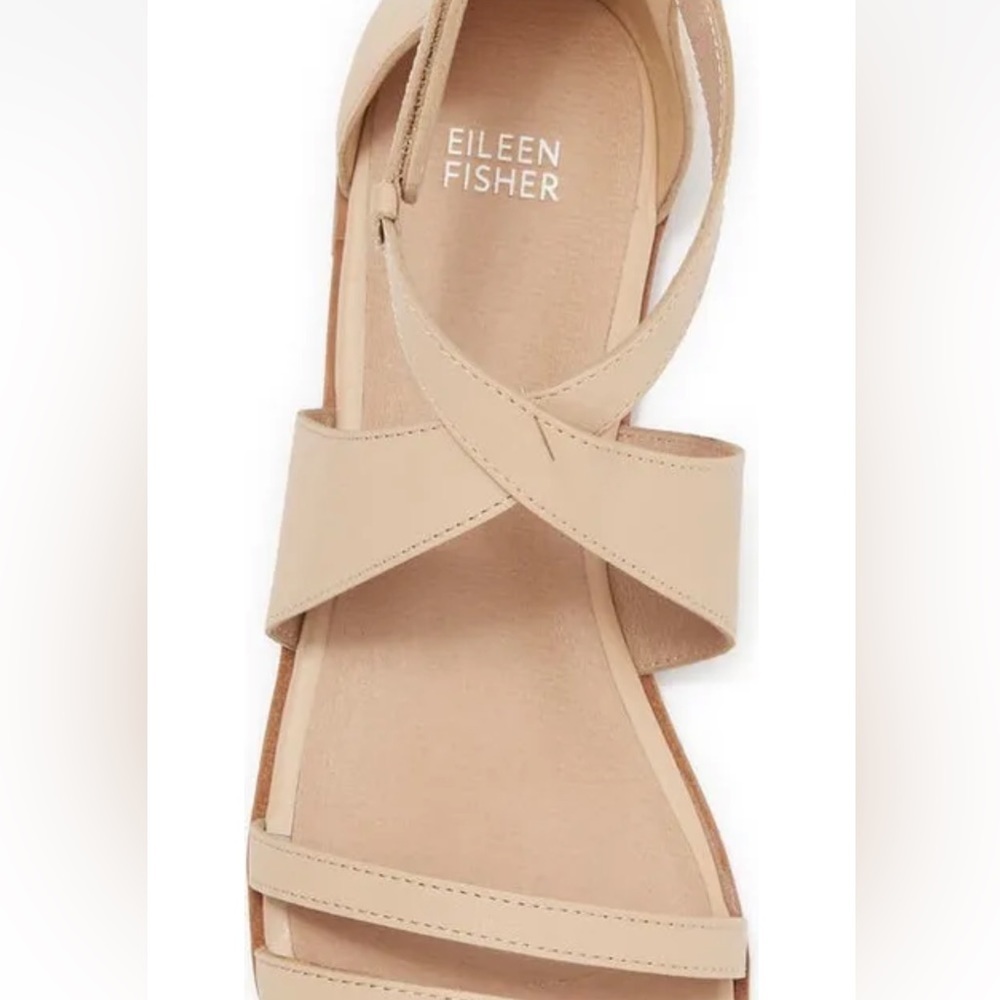 Eileen Fisher Cici Leather Sandal - Picture 5 of 7
